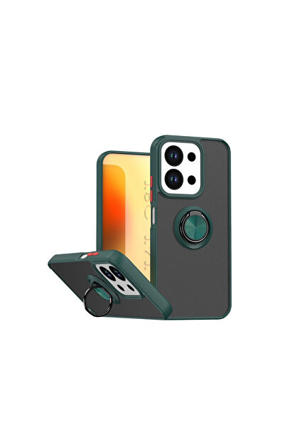 eco port غطاء سيليكون مونتريال مع حلقة لـ Redmi 15c 4g - أخضر