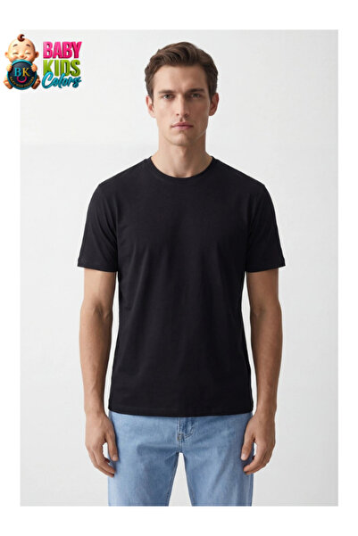 baby kids colors Tricou basic pentru bărbați bumbac 100% Fit Mold Casual Spor...