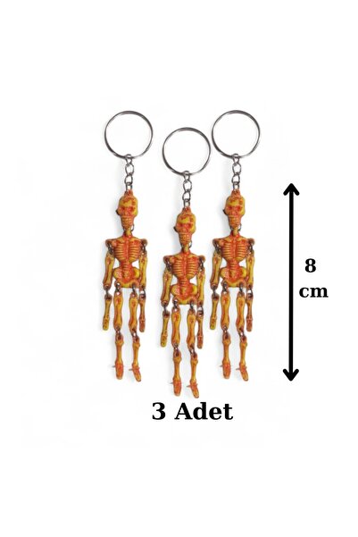Nostaljik Lezzetler 3 skeletna privjeska za ključeve