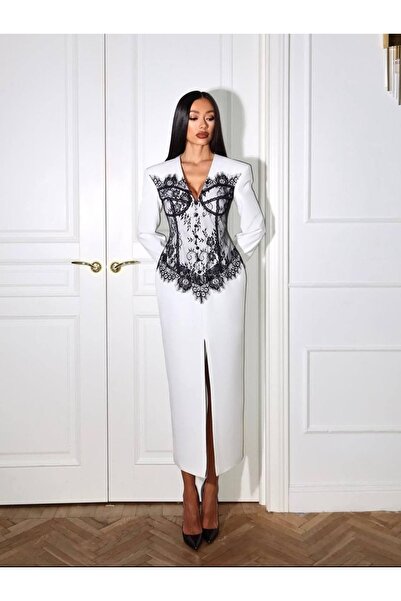 Pulli Collection Εισαγόμενο φόρεμα D Δαντέλα με σχέδιο γκιπούρ και επεξεργασία