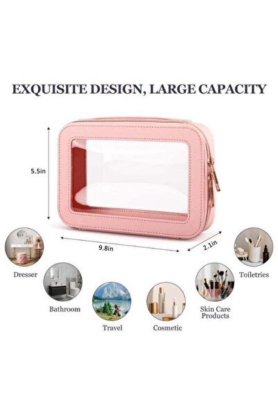 Arabest Clear Makeup Bag, Travel Cosmetic Case Toiletry Bag Make up Organizer...