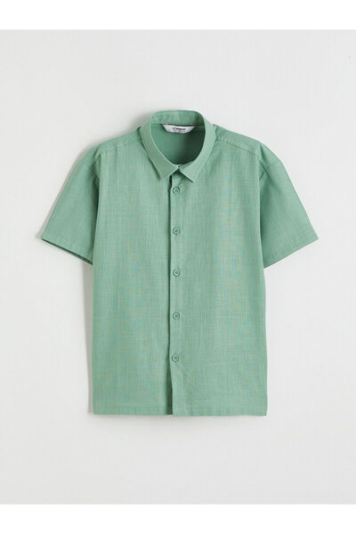 LC Waikiki Özmarka New Season Basic Short Sleeve Boys' Shirt