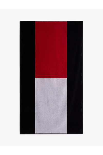 Tommy Hilfiger Unisex Square Patterned Woven Fabric Cotton Pack Navy Blue Tow...