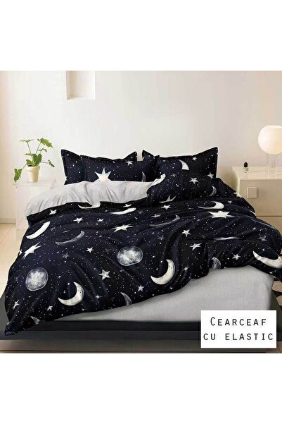 Patul Bed Linen 6 Pieces, Fine Cotton, Sulphur, Double Bed, 2 Persons, Fitted...