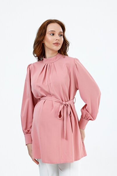 KATLİN MATERNİTY WEAR Trudnička bluza od tkanine Jessica, ovratnik sa rajsfer...