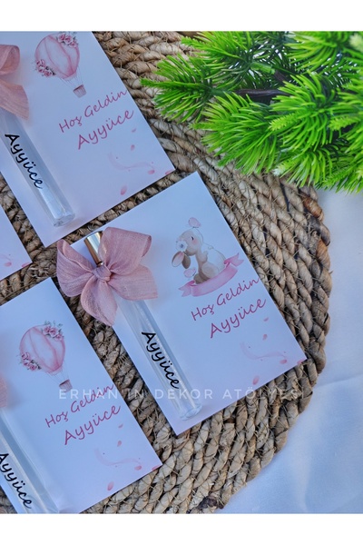 Erhan'ın Dekor Atölyesi El Emeği Ürünler İsme Özel Hediyelik Kolonya Bebek He...