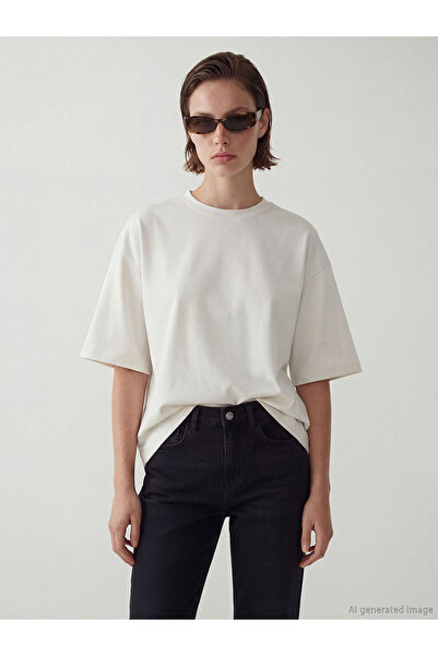 LC Waikiki Vlastita brend nova sezonska okrugla kragna Oversize kroj ženska m...