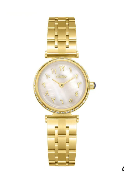 GC A women's all-gold watch – pearly elegance with refined details