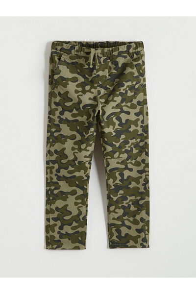 LC Waikiki Vizyon New Season Camouflage Print Boys' Gabardine Pants