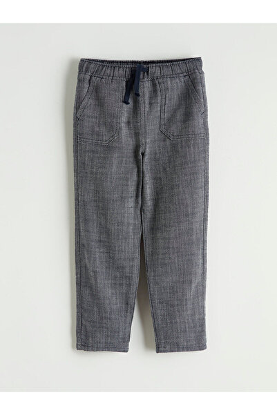 LC Waikiki Nevavm Boys' Pants with Elastic Waist and Difference in Color