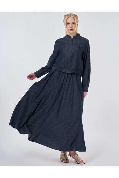 Kayra Fleto Cepli Pamuk Keten İkili Takım Koyu Lacivert