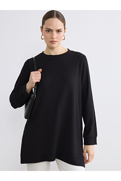 LC Waikiki Peak New Season Crew Neck Textured Women's Tunic