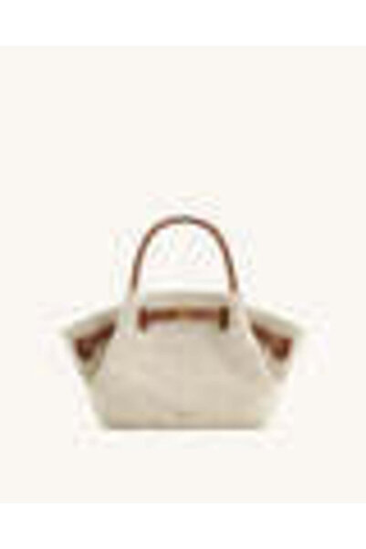 JW PEI حقيبة تعليقة هانا الصغيرة - قماش بني