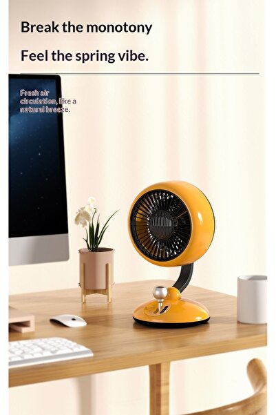OrientC Mini Desktop Fan – Quiet & Adjustable Table Fan for Home and Office