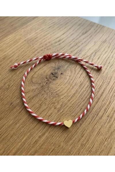 Mynoa Marteniçka Ip Bileklik - Kalp Bileklik