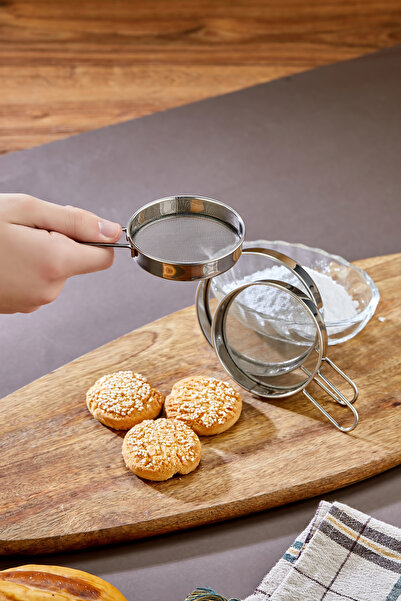 Cooker مجموعة مناخل الدقيق المصنوعة من الفولاذ المقاوم للصدأ مقاس 7-8-9 سم من...