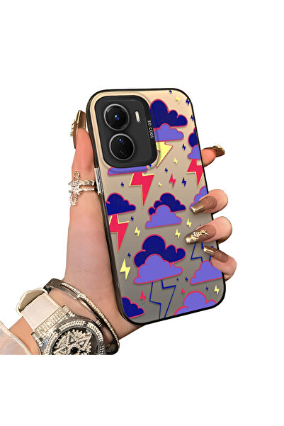 ucuc حافظة حماية لعدسات الهاتف من السيليكون الصلب أكريليك متوافقة مع Vivo Y16...