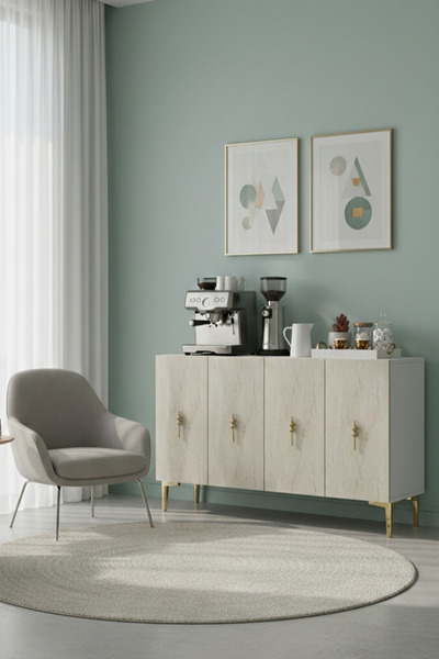 zetuna home KA1217BTG KONSOL, ÇOK AMAÇLI DOLAP, KAHVE KÖŞESİ VE TV SEHPASI BE...