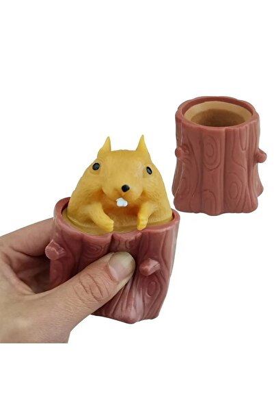 Bluoksweet Sincap köstebek stres sukuşi oyuncak ağaç kovuk çocuk squishy