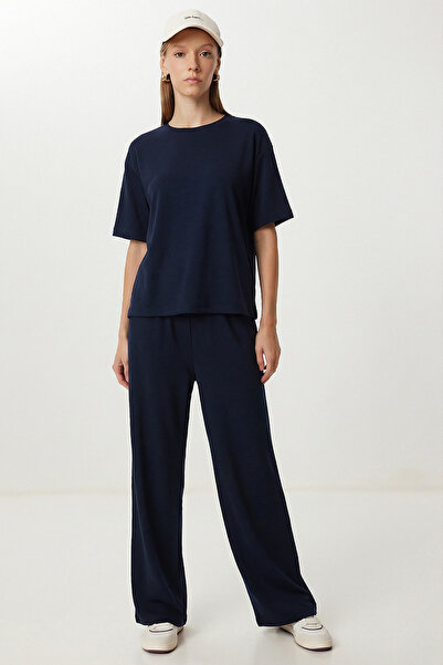 Lovelyİstanbul Udoban Elastično Modal Set gornjeg i donjeg dela LZV0056 TAMNO...