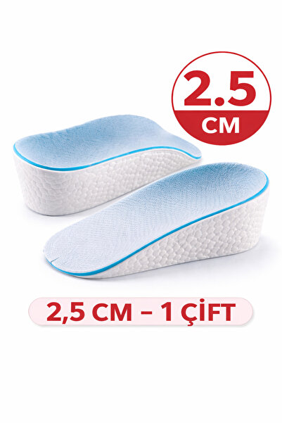 TeknoEser 2,5 CM Boy Uzatan Tabanlık Çifti Ortopedik Gizli Topuk Yükseltici A...