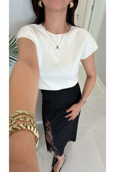 BİRCANÇİL Md Kiona Ecru Sleeveless Knitwear