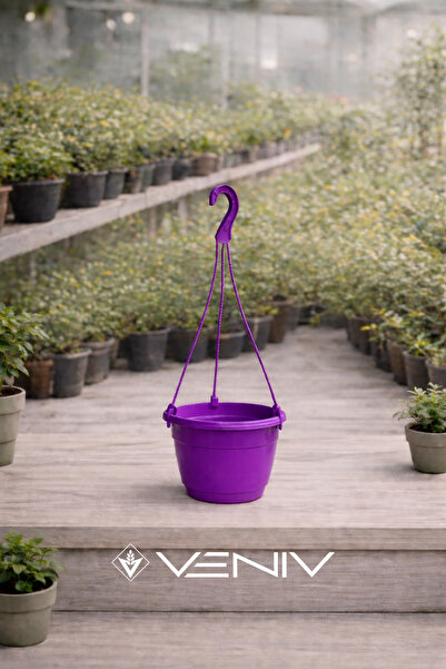 VENİV Askılı Dekoratif Saksı - Askı Dahil 18 cm x 12 cm