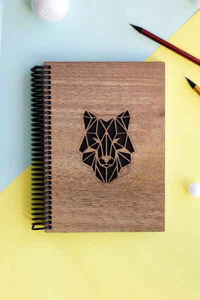 sylar Handmade Notebook with Natural Wooden Cover – Stylish and Durable Design