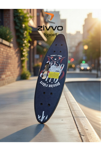 Zivvo Işıklı Silikon Tekerlek Kaykay 60 CM Karışık Desenli Figürlü Renkli