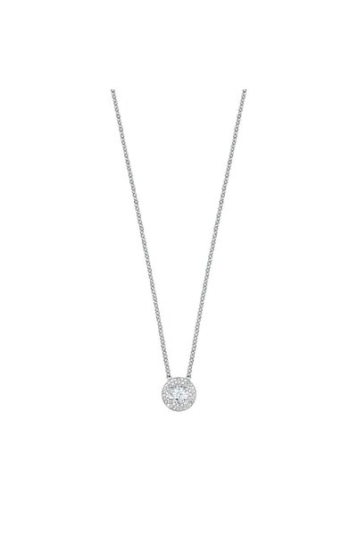 MORELLATO Treasures necklace, 925 silver, rhodium plated, chain length 45cm, ...