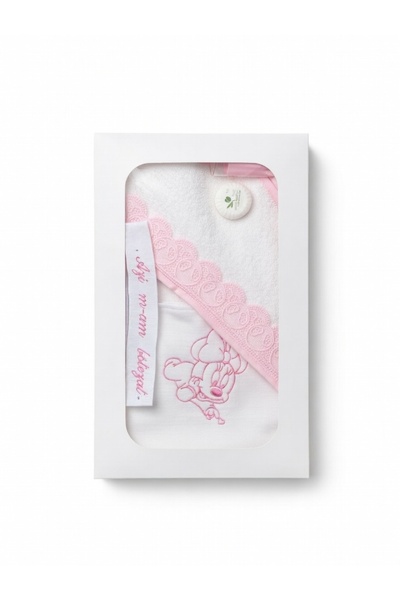 Dany Kids Fashion Βαπτιστικό τσαντάκι με κεντημένη Μίνι από καμβά, πράσινο χρ...