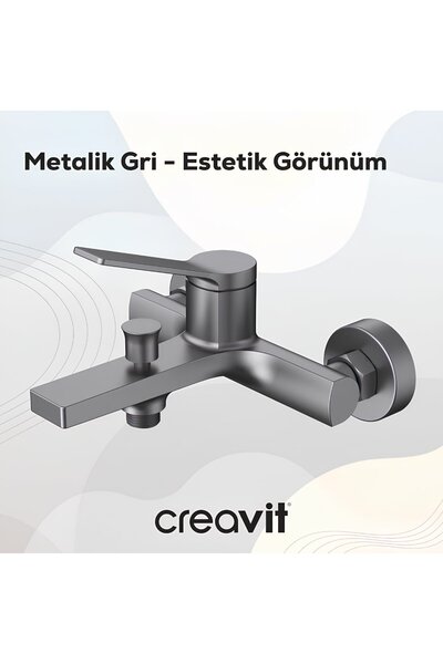 Creavit Ondea Metalik Gri Banyo Bataryası RT2500GR