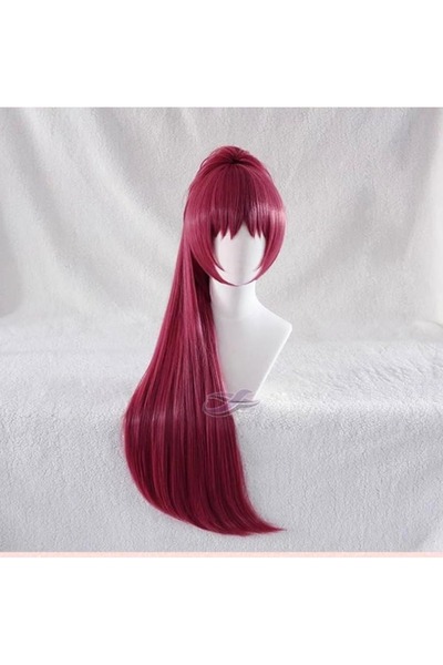 OMS Red ponytail wig