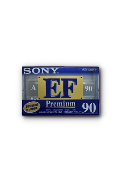 Sony Casetă audio premium EF 90 – Bandă de înregistrare sigilată de înaltă ca...