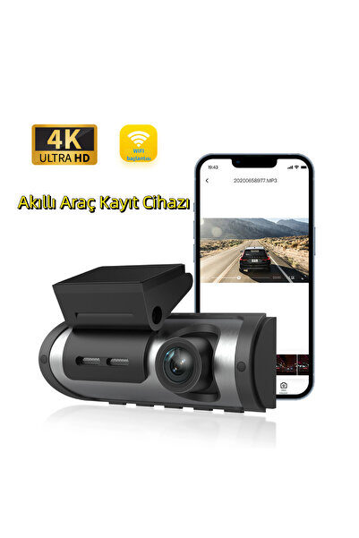 Conico 4K Ultra HD WiFi Akıllı Araç Kamerası | 170° Geniş Açı, Gece Görüşlü