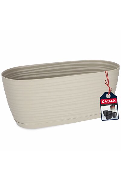 KADAX Ghiveci cu farfurie, ghiveci de grădină, 27 cm, suport pentru flori, pl...