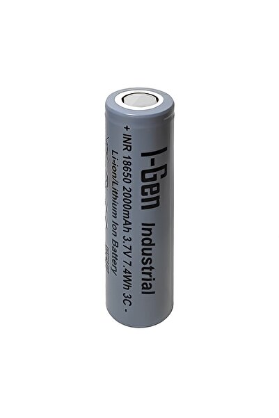I Gen I-Gen Industrial E001 Inr 18650 3.7V 2000 Mah 3c 7.4WH Li-Ion Şarjlı Pi...