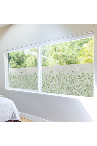 OEM Self-adhesive frosted privacy window film, UV blocking 43x200 cm garden b...