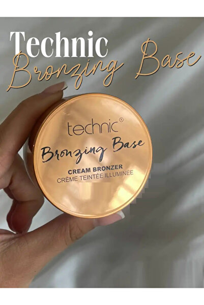 TECHNIC 🎀 Bronzing Base Cream Medium – Bronzer Cremă cu Finish Auriu, Efect ...