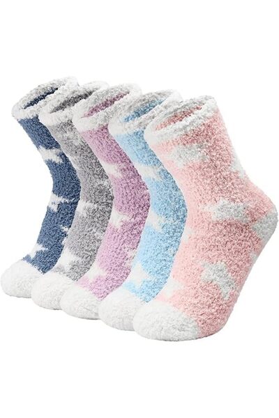 Arabest 6 أزواج من جوارب المشي صوف متعددة الألوان - جوارب عادية للرجال والشبا...