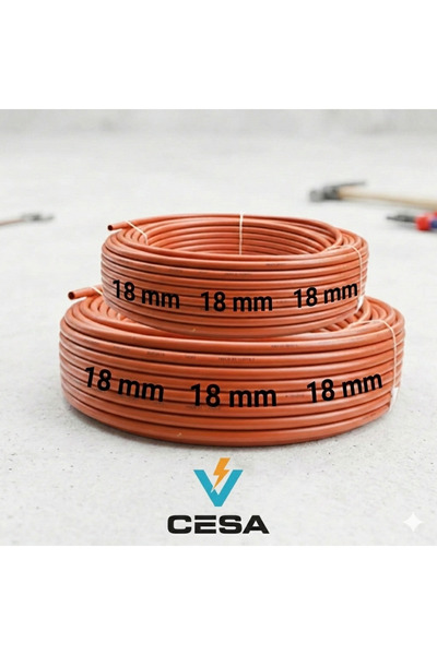 cesaa elektirik 18mm Elektrik Borusu Helojenfree 18lik Kangal Boru 6 Atü 50 m...
