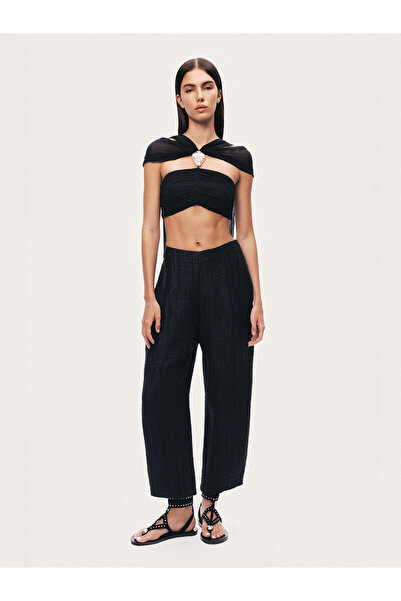 Nocturne Kırışık Detaylı Pantolon
