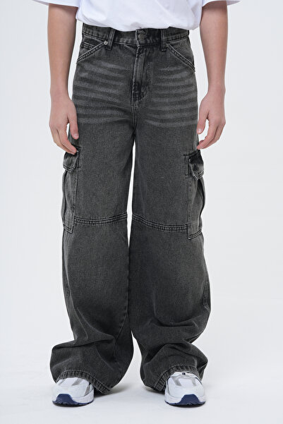 HayKids Dečačke vintage farmerke Kargo džep - široka nogavica i širok kroj