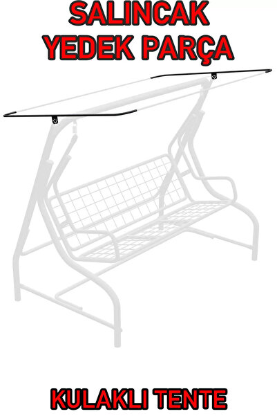 Yekta Home Yekta 3 Kişilik Bahçe Salıncağı Yedek Parça Kulaklı Tente Demiri 2...