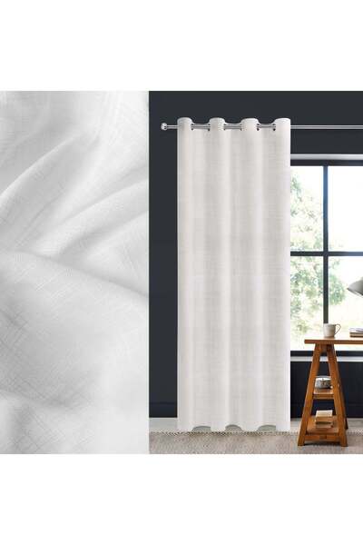 OEM Decorative Curtain White with Rings 140x260cm