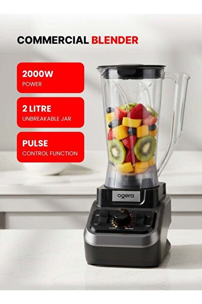 Ogera OG500CBR Commercial Blender 2000W with 2L Unbreakable Jar