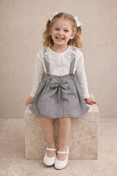 tunays shopping Devojčica's Kazayak Sa deznom Salopet Čipka Bluza sa dvostruk...