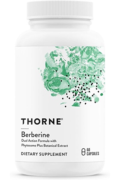 THORNE RESEARCH بربرين ٥٠٠ - مركب نباتي لدعم استقلاب سكر الدم - ٦٠ كبسولة