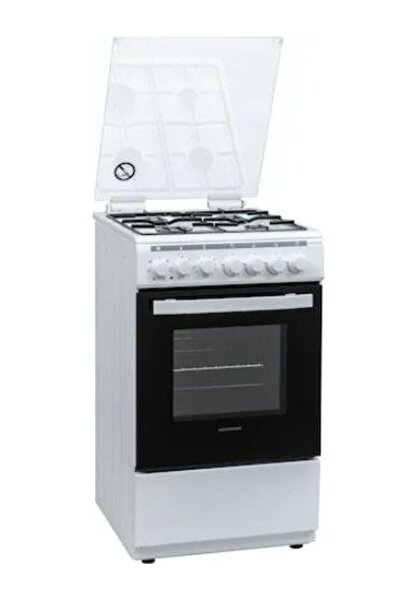 Heinner Combination cooker HFSC-V60LITGC-WH, Electric oven, 4 gas burners, 50...