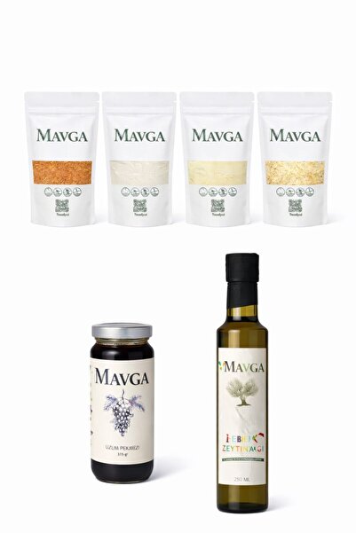 MAVGA Ek Gıdaya Geçiş Seti – Bebek Tarhanası, İrmik, Pirinç Unu, Yulaf, Üzüm ...